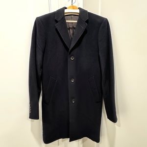 J Crew Ludlow Navy TopCoat Cashmere Wool Men’s 38R
